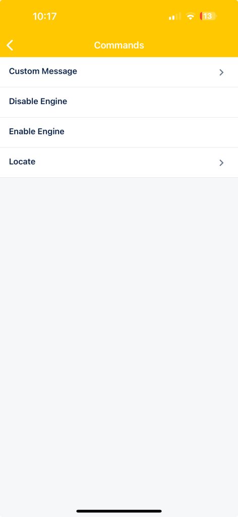 Mobile Commands List
